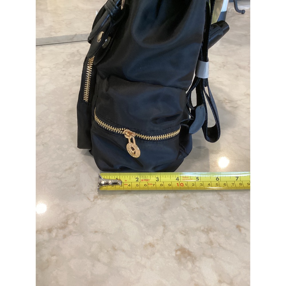 Antik Kraft Nylon Backpack Convertible Straps Gold‎ Accents Small - Picture 6 of 13